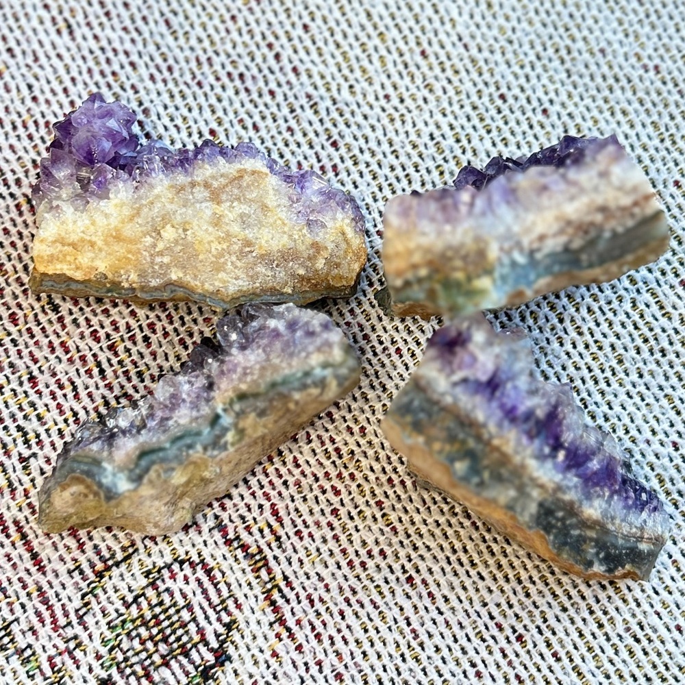 Amethyst Crystal Cluster Set - Picture 2 of 14